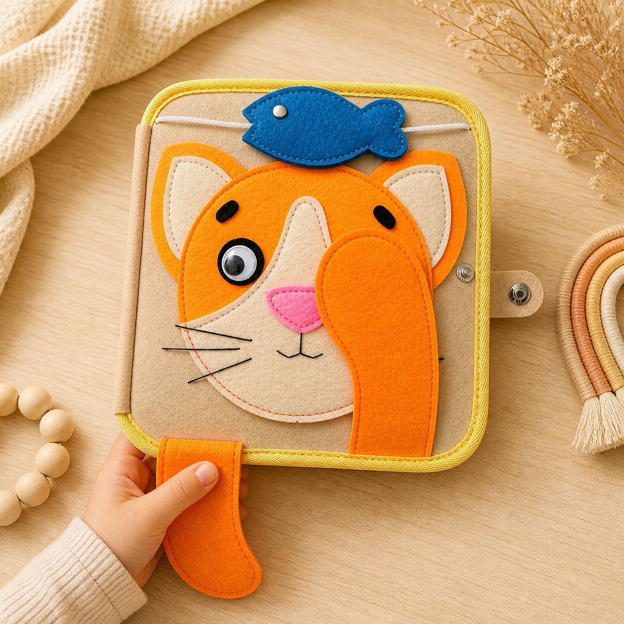 Montessori Quiet Book for Toddlers – Interactive Learning & Sensory Activity Book