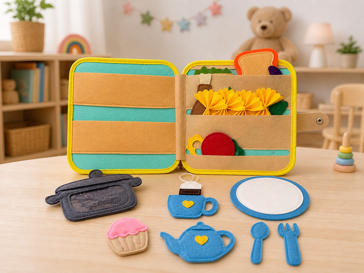 Montessori Quiet Book for Toddlers – Interactive Learning & Sensory Activity Book