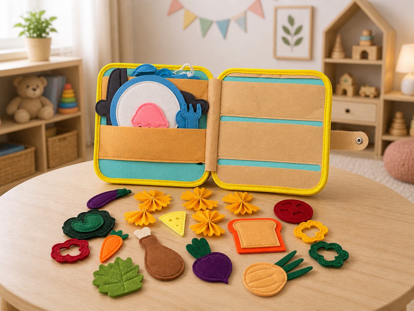 Montessori Quiet Book for Toddlers – Interactive Learning & Sensory Activity Book