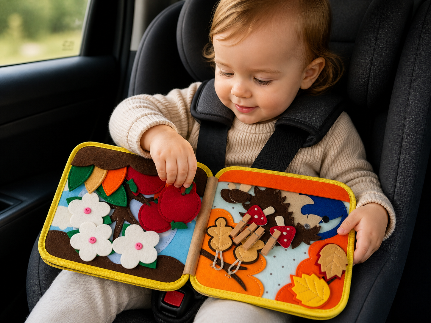 Montessori Quiet Book for Toddlers – Interactive Learning & Sensory Activity Book